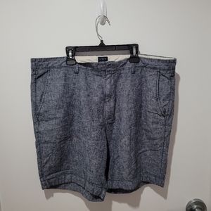 Men's J Crew Linen Blue Shorts 38 Waist